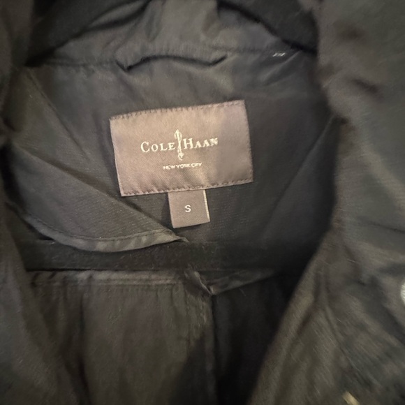 Cole Haan Women's Black Trench Coat - Picture 2 of 4